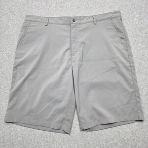 Calvin Klein Men's Size 38 Gray Flat Front Stretch Golf Shorts Casual Everyday